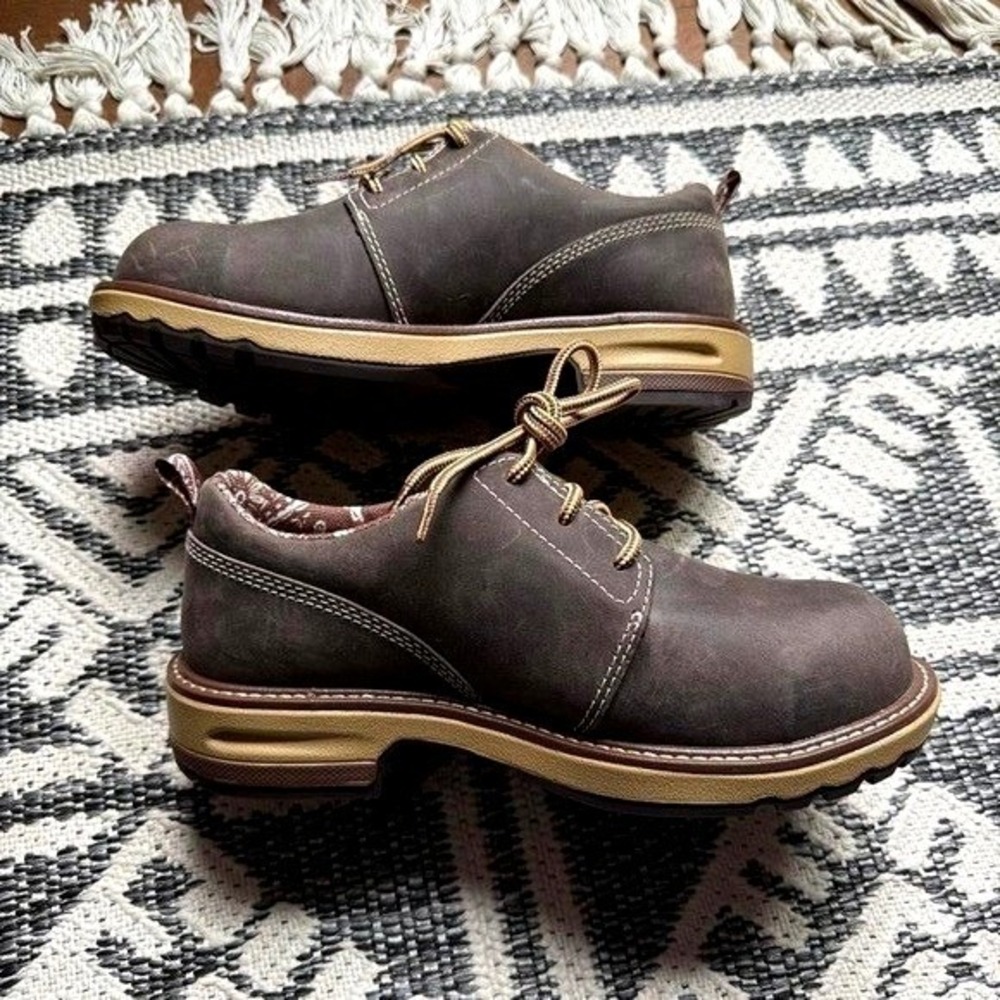 Timberland PRO Hightower Oxford Composite Safety Toe Shoes 7 Brown A1VFU